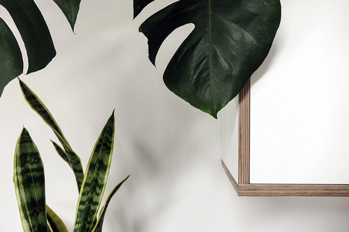 Architectural portfolio image of an architect designed home office renovation in Kensington.