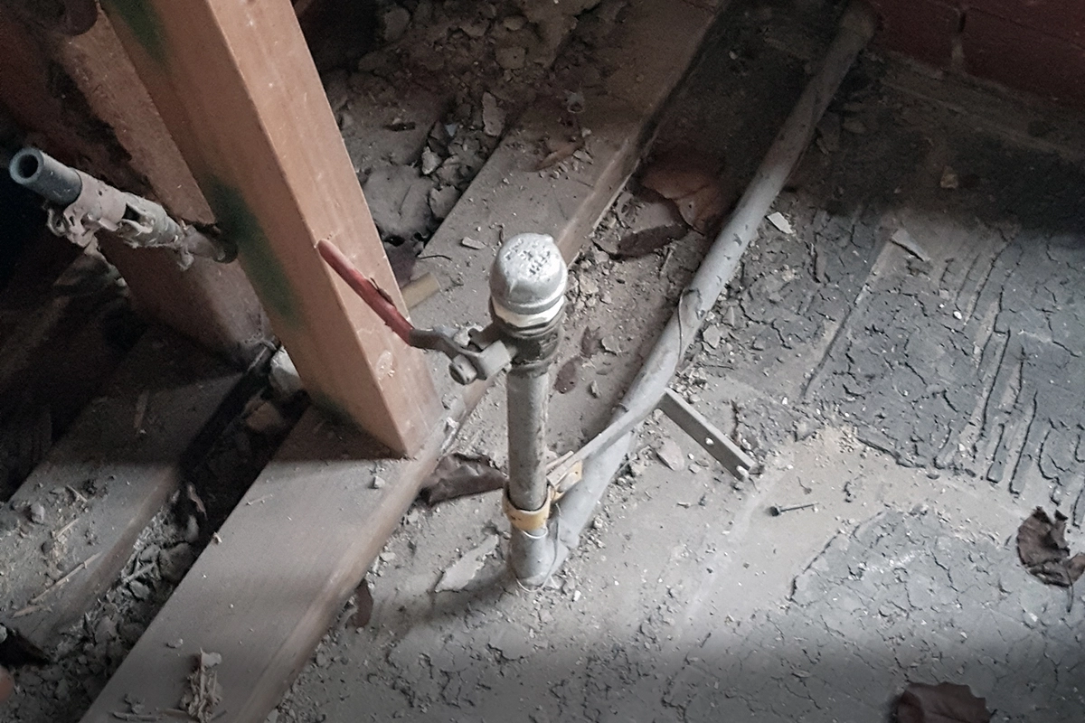 Image of sustainable architect designed all electric home. Construction photo.