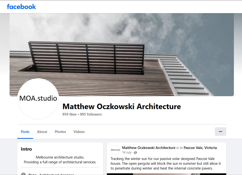 MOA.studio Facebook Page