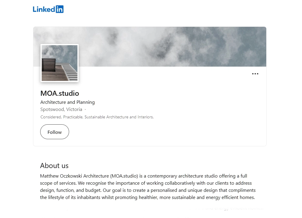 MOA.studio Linkedin Page